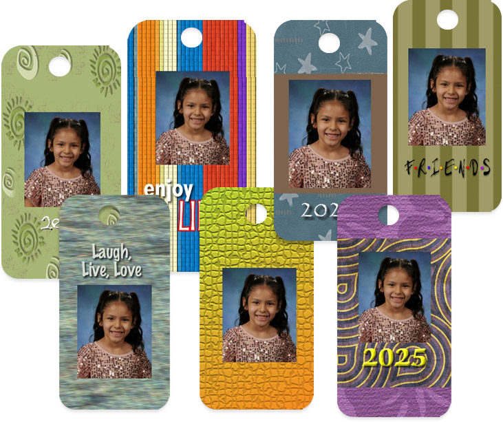 35 Tags with colorful Enjoy Life design.